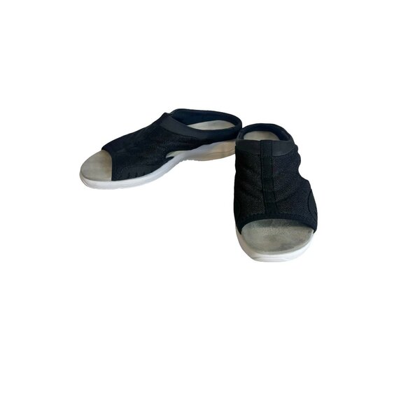 Easy Spirit Traciee Slide Sandals 8 Narrow (N, AA) Black - Picture 2 of 11